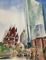 Aerial View, Copley Square by Barbara Marder